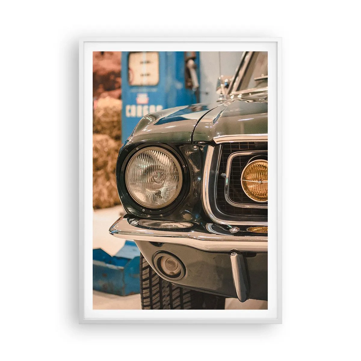 Plakát v bílém rámu - Setkání s legendou - 70x100 cm