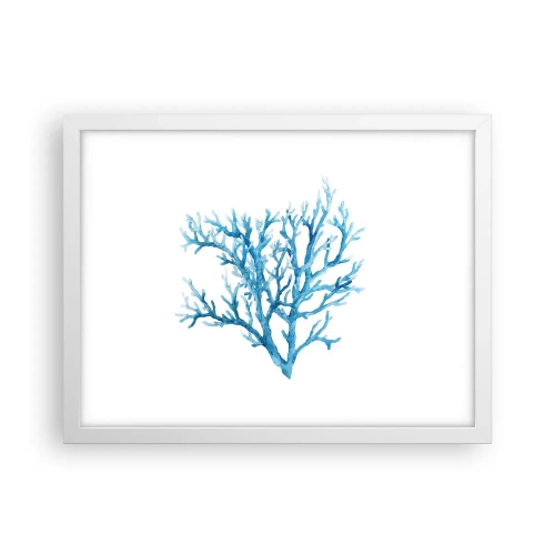 Plakát v bílém rámu - Mořský filigrán - 40x30 cm