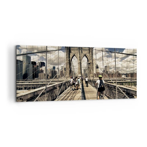 Obraz na plátně - Přímo do srdce města - 120x50 cm