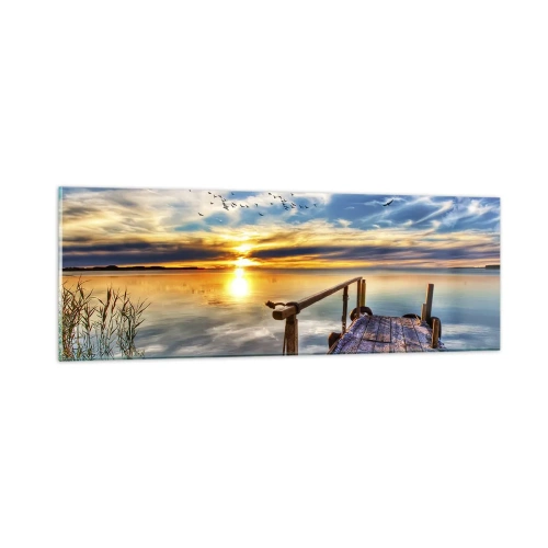 Obraz na skle - Vítr jde odpočívat - 90x30 cm
