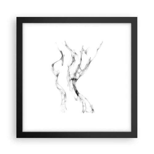 Plakát v černém rámu - Krásná a silná - 30x30 cm