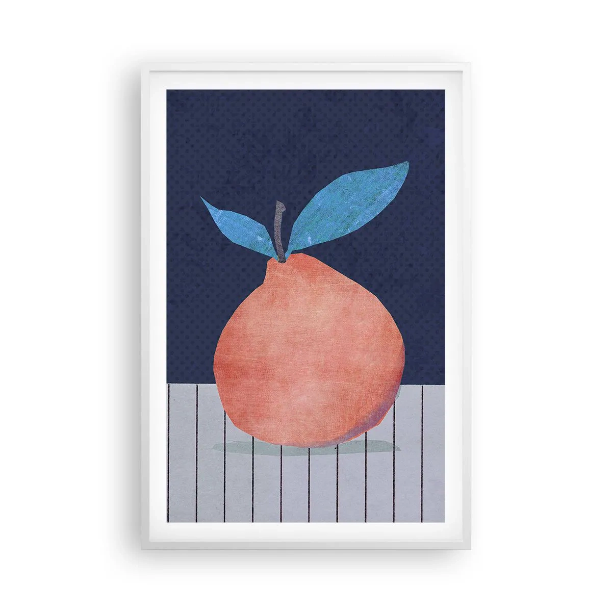 Plakát v bílém rámu - Konvexita a rovina - 61x91 cm