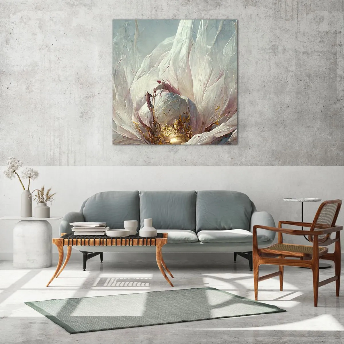 Obraz na skle - Rozkvétá jednou za sto let - 70x70 cm