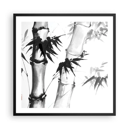 Plakát v černém rámu - Blízký záběr na orient - 60x60 cm