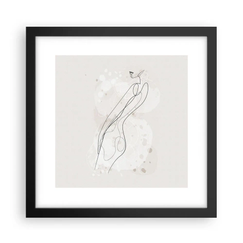 Plakát v černém rámu - Zabloudit pohledem - 30x30 cm