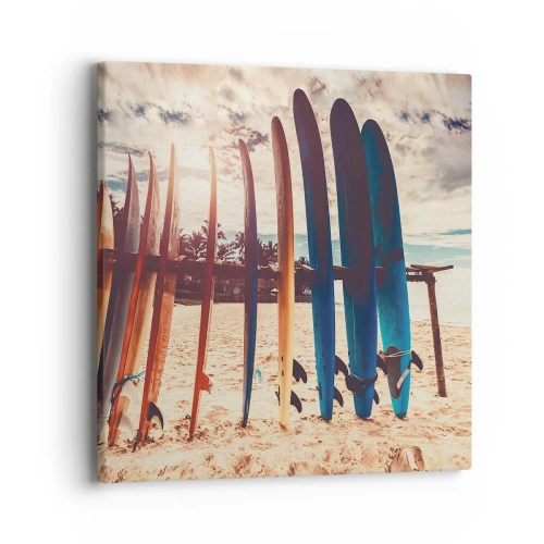 Obraz na plátně - Dobrou noc, nashle zítra. - 40x40 cm