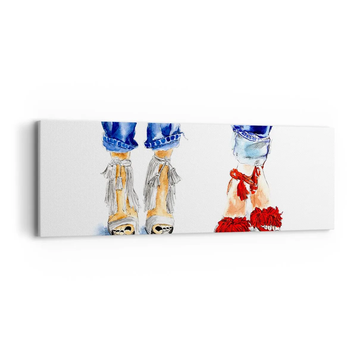 Obraz na plátně - Možná bychom šli na procházku? - 90x30 cm