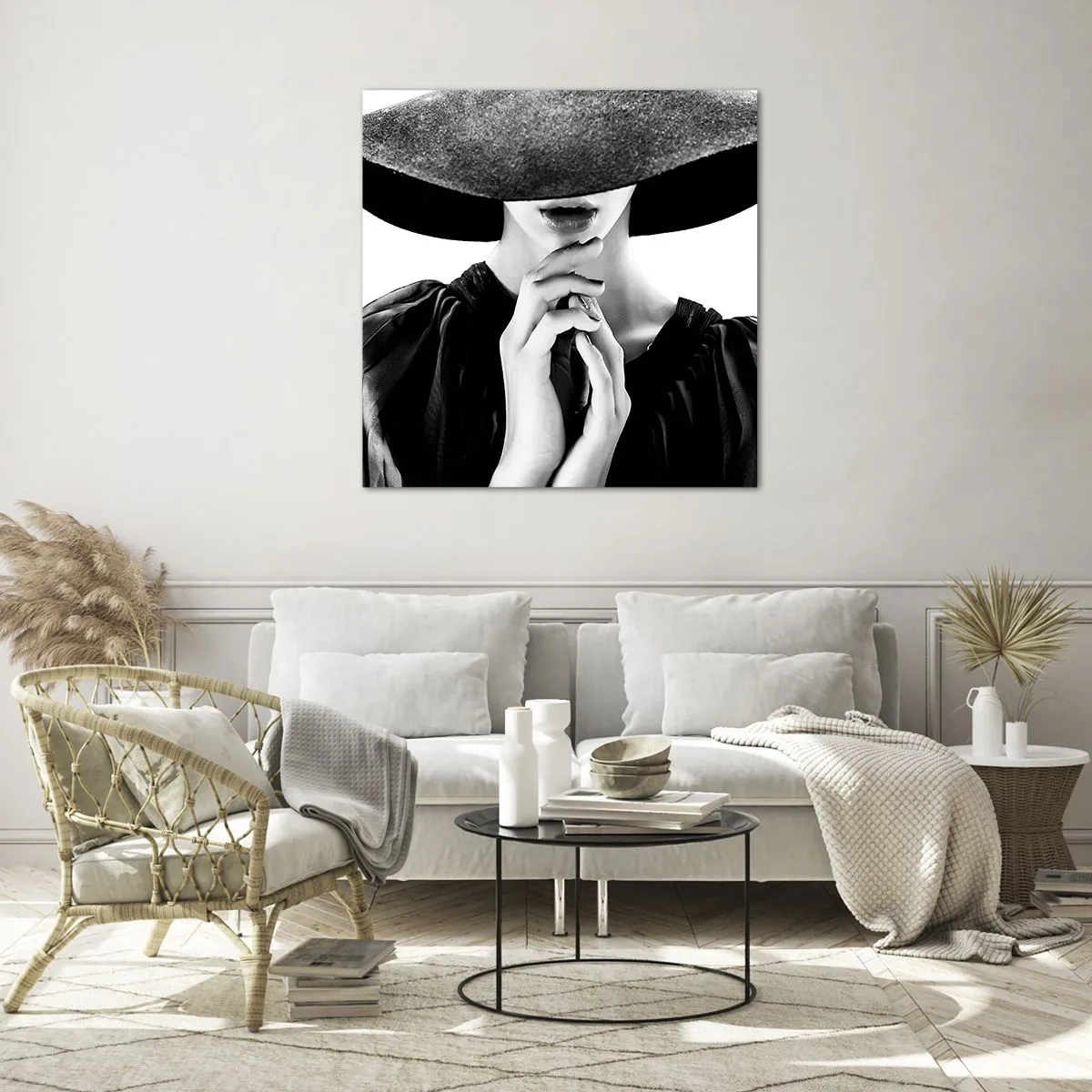 Obraz na skle - Ukrytá krása - 30x30 cm