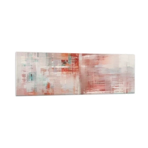 Obraz na skle - Zamlžené. Ale růžové - 160x50 cm