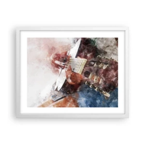 Plakát v bílém rámu - Co si o tom myslíš? - 50x40 cm