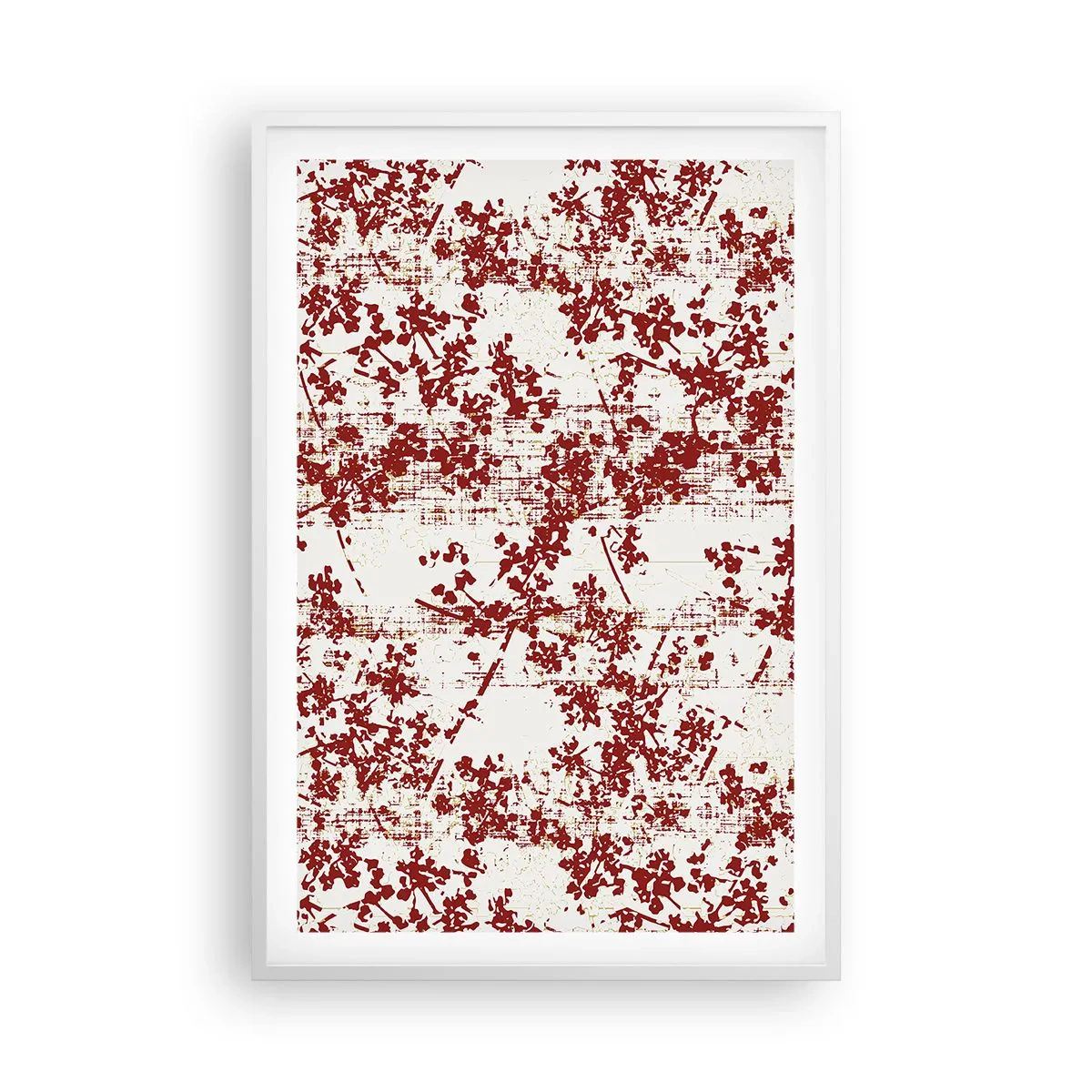 Plakát v bílém rámu - Staré kaliko - 61x91 cm