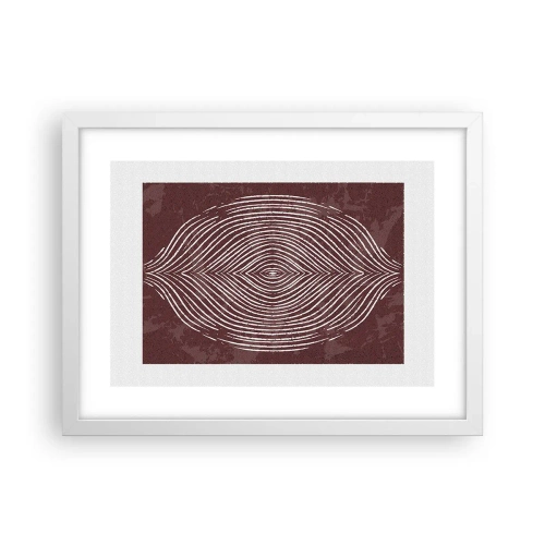 Plakát v bílém rámu - Prostor promlouvá - 40x30 cm