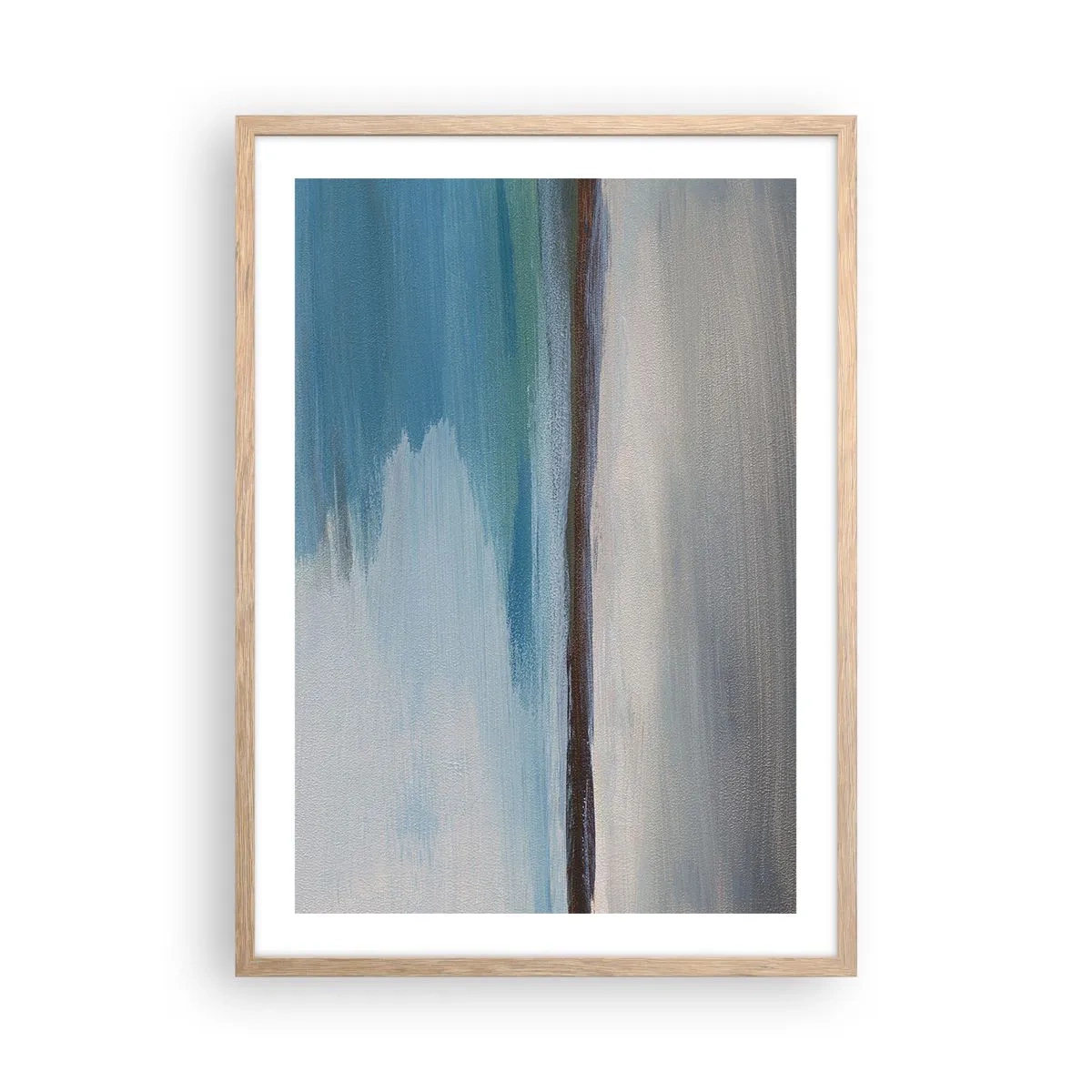 Plakát v rámu světlý dub - Horizontální krajina - 50x70 cm