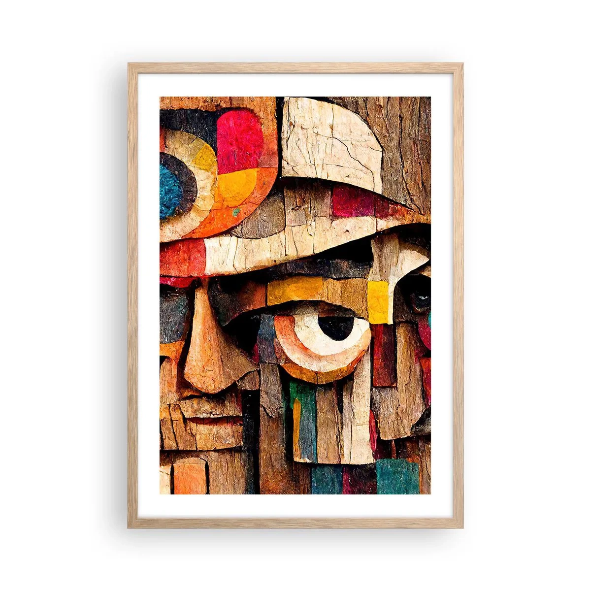 Plakát v rámu světlý dub - Vidím tě… - 50x70 cm