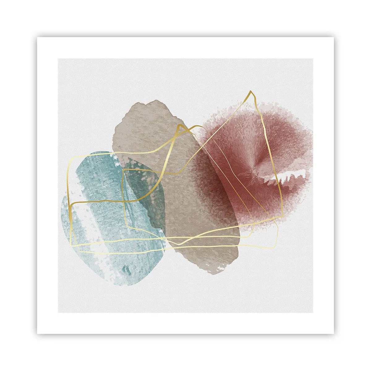 Plakát - Korálky prostoru - 50x50 cm