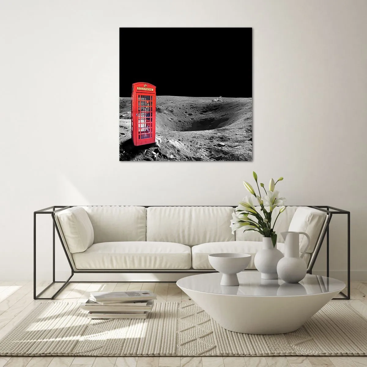 Obraz na skle - Kosmický žert - 60x60 cm