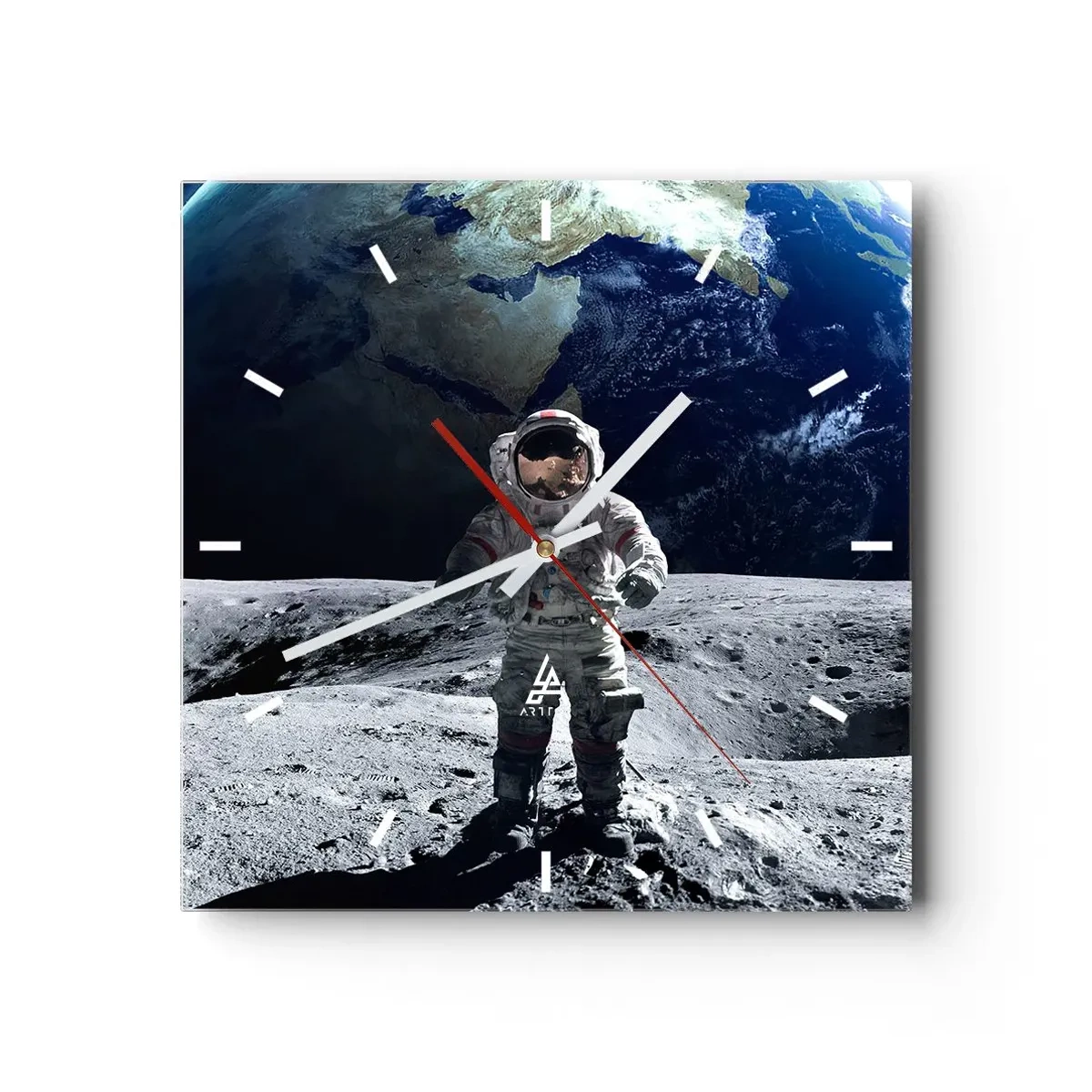 Nástěnné hodiny - Pozdravy s Měsíce - 30x30 cm