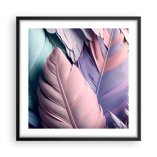 Plakát v černém rámu - Ptačí styl - 50x50 cm