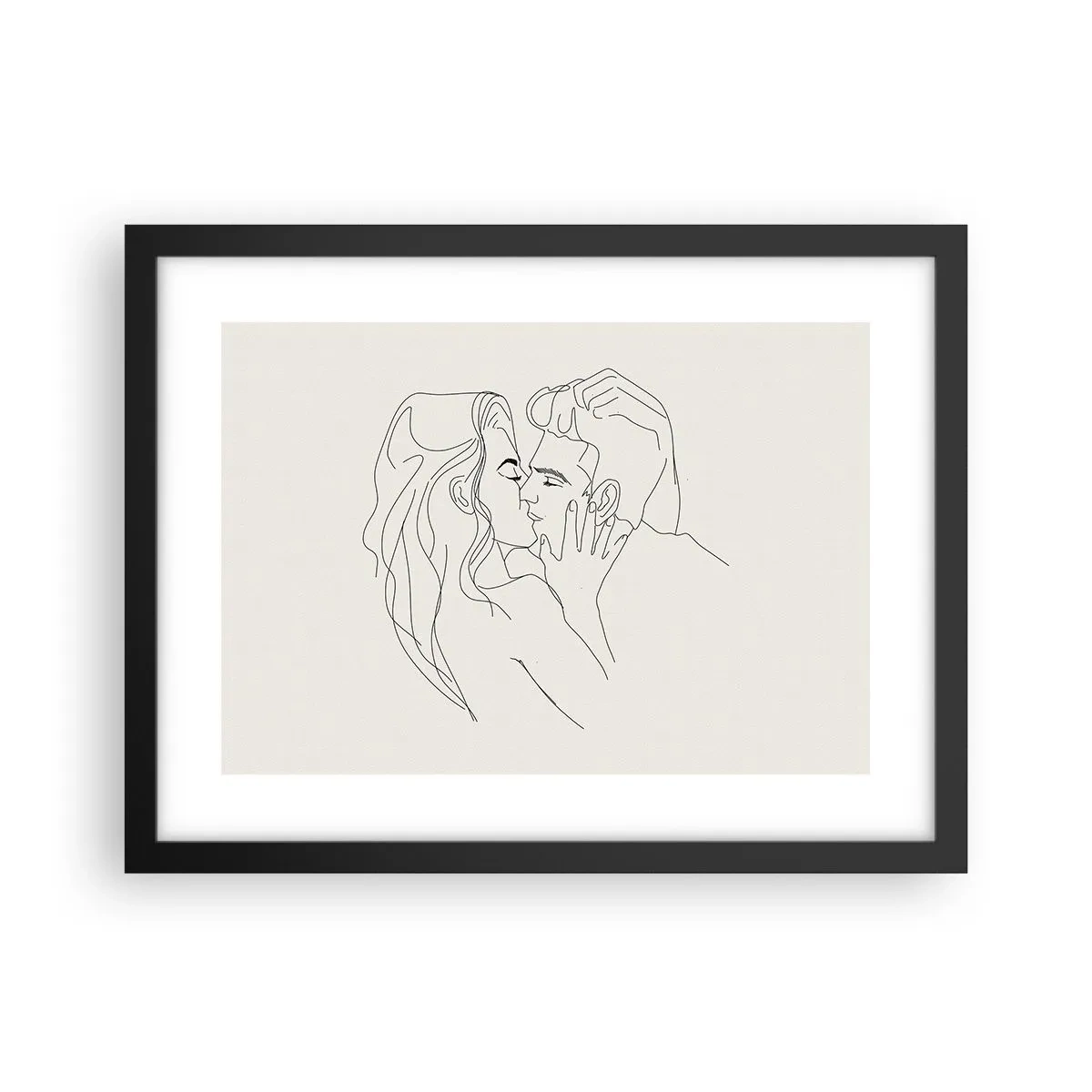 Plakát v černém rámu - Zamotaní citem - 40x30 cm