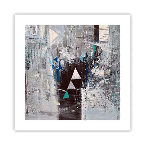 Plakát - Přednostní pořadí trojúhelníků - 40x40 cm
