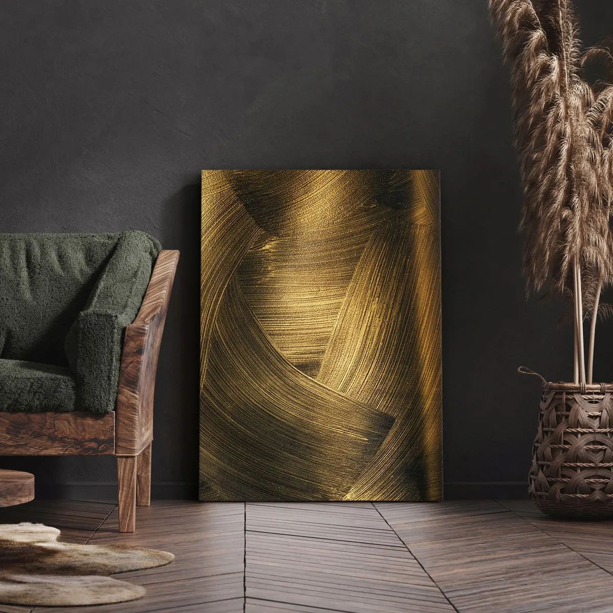 Obraz na plátně - Ve zlatém labyrintu - 70x100 cm