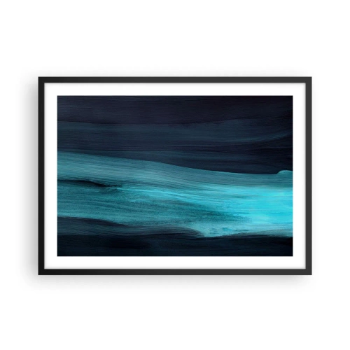 Plakát v černém rámu - Pluj s proudem - 70x50 cm