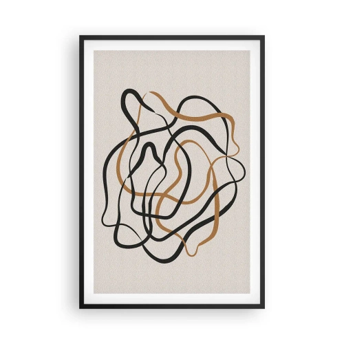 Plakát v černém rámu - Všechno se pokroutilo - 61x91 cm