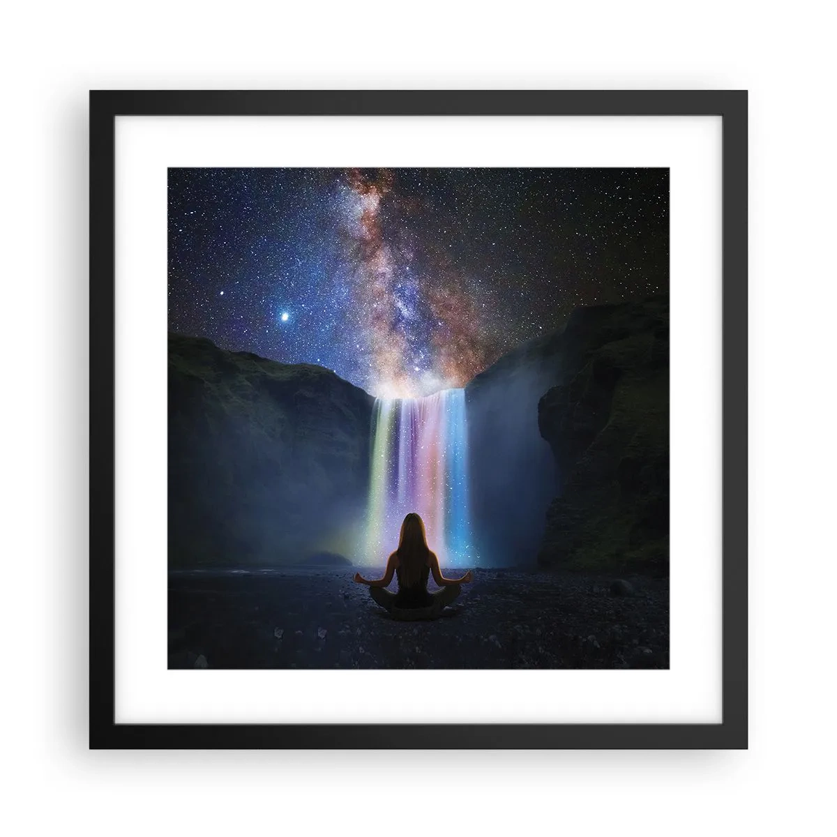 Plakát v černém rámu - Absolutní harmonie - 40x40 cm