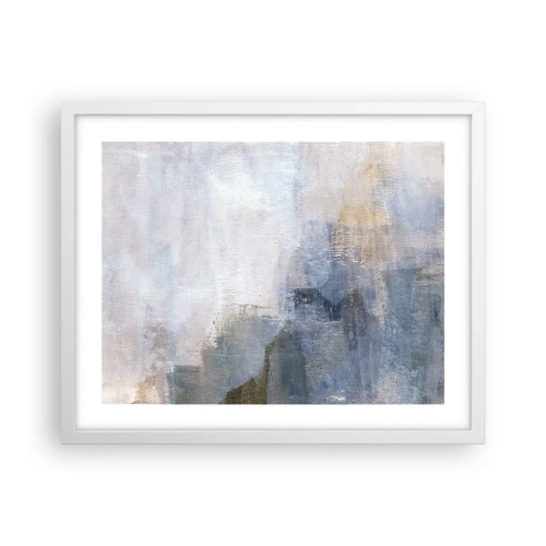Plakát v bílém rámu - Tóny a akordy barev - 50x40 cm