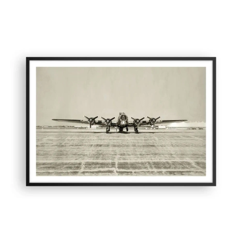 Plakát v černém rámu - Jako vždy připraven - 91x61 cm