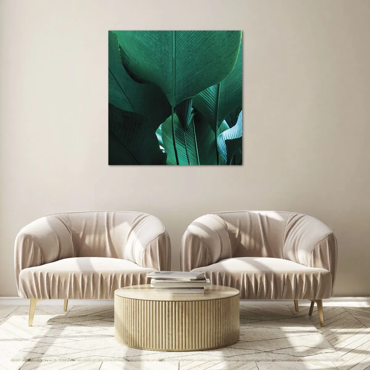 Obraz na skle - Obrácené ke světlu - 30x30 cm