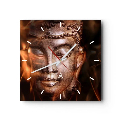 Nástěnné hodiny - Existuje pouze zde a nyní - 40x40 cm