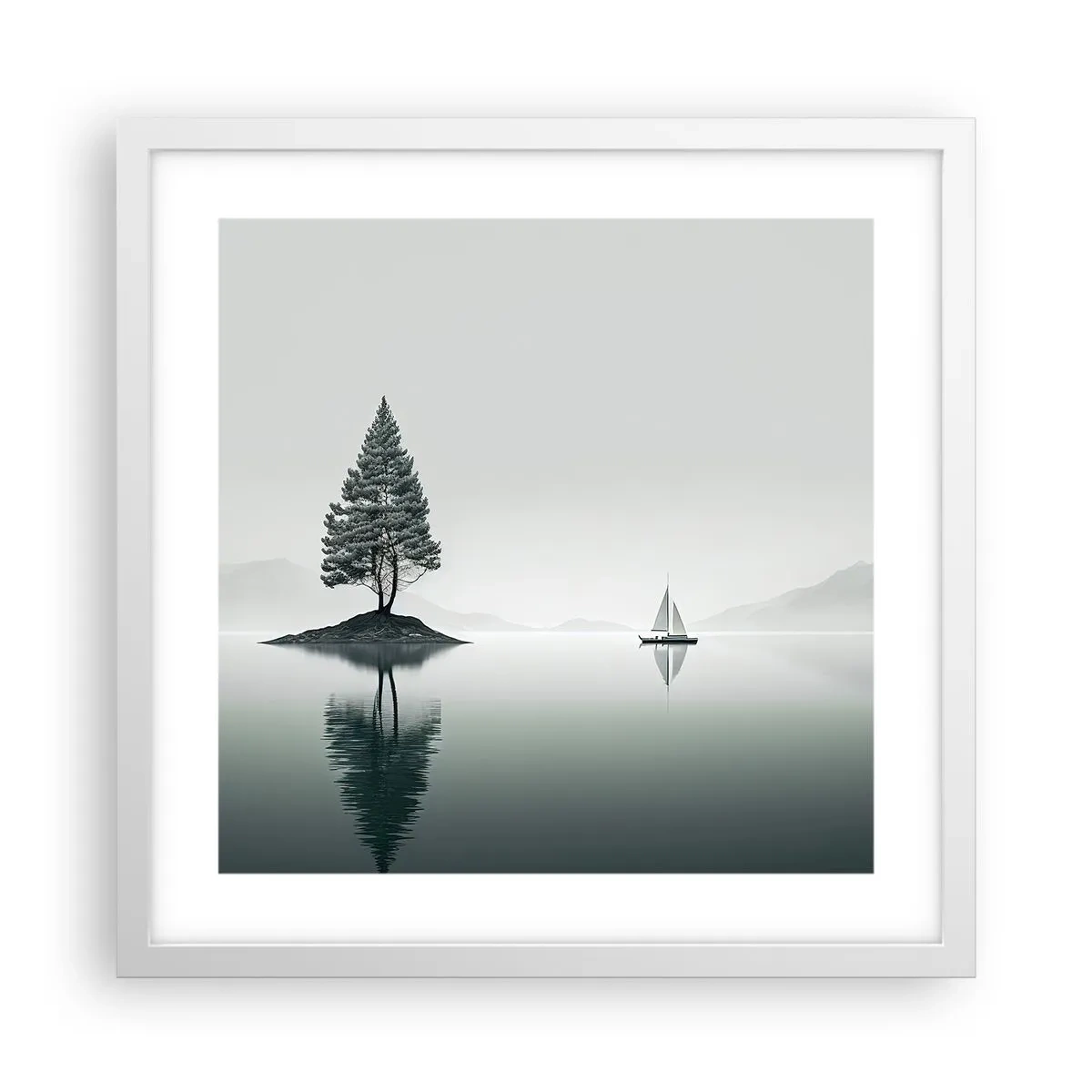 Plakát v bílém rámu - Snění - 40x40 cm