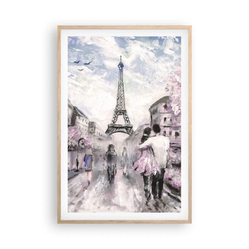 Plakát v rámu světlý dub - Když se zamilovat, tak jenom v… - 61x91 cm