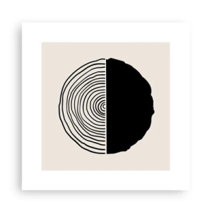 Plakát - Půl na půl - 30x30 cm