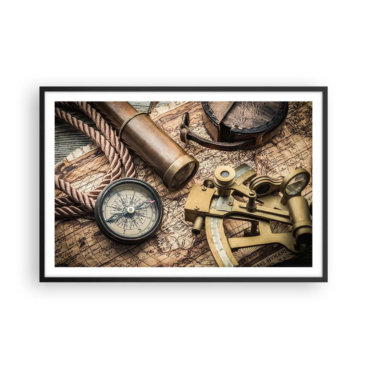 Plakát v černém rámu - Urči směr - 91x61 cm