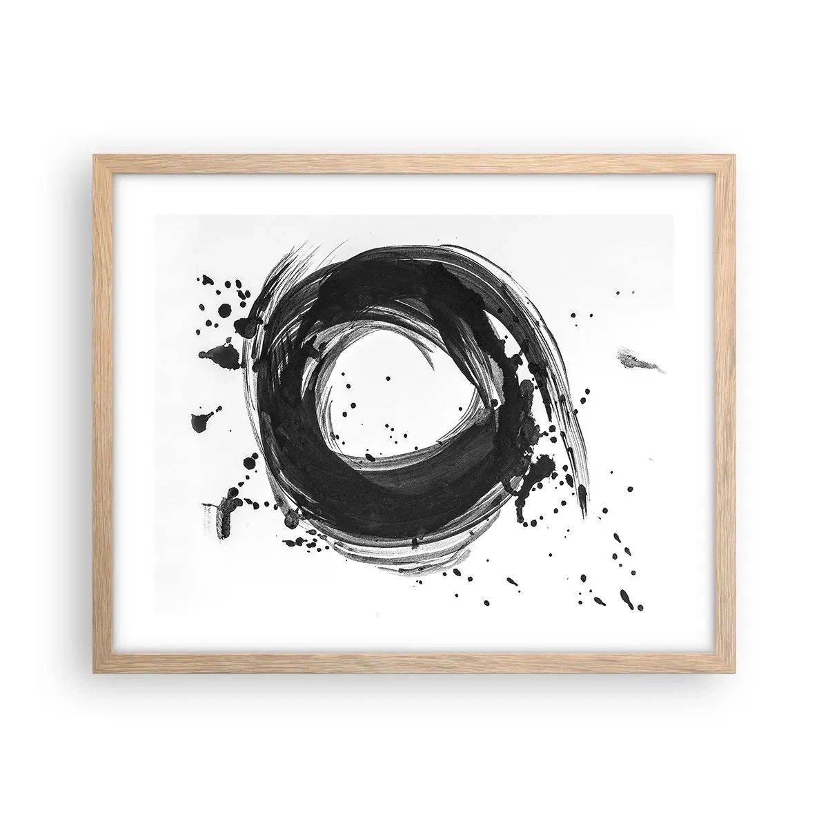 Plakát v rámu světlý dub - Vír tvoření - 50x40 cm