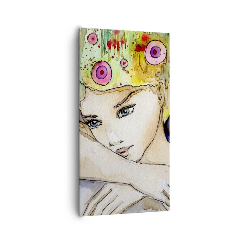 Obraz na plátně - Motýlí princezna - 65x120 cm