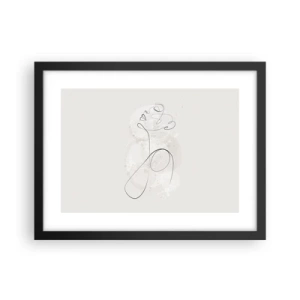 Plakát v černém rámu - Spirála krásy - 40x30 cm