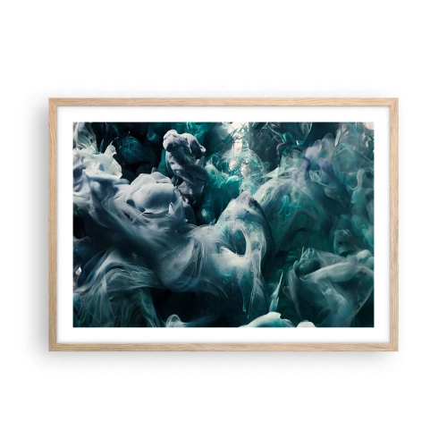 Plakát v rámu světlý dub - Pohyb barvy - 70x50 cm