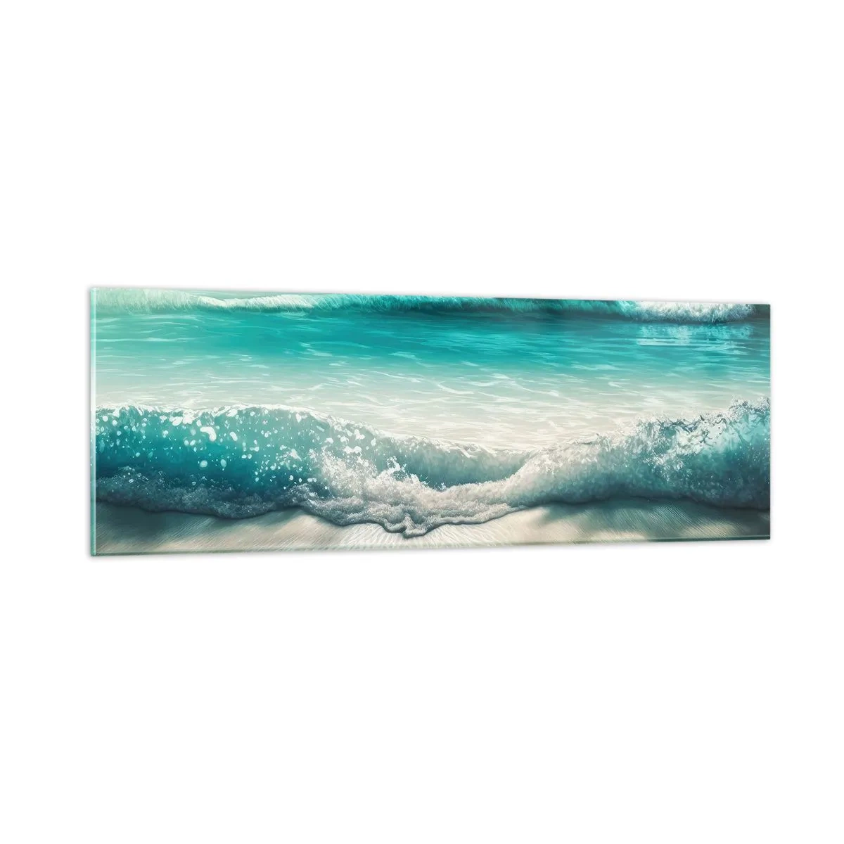 Obraz na skle - Klid oceánu - 90x30 cm