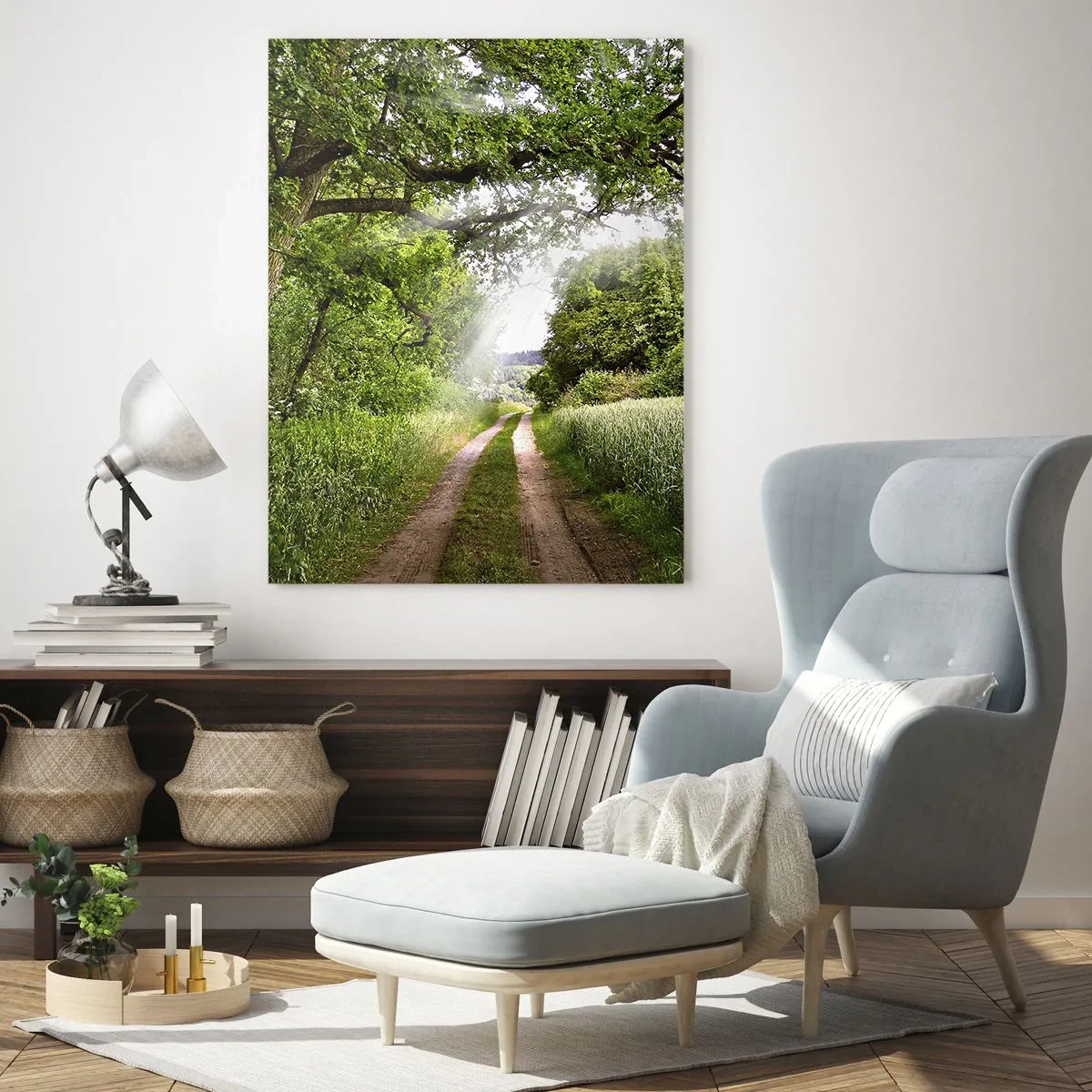 Obraz na skle - Et in Arcadia ego - 50x70 cm