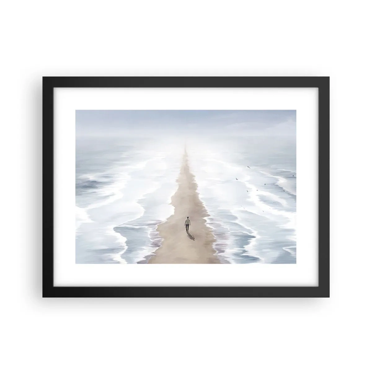 Plakát v černém rámu - Světlá budoucnost - 40x30 cm