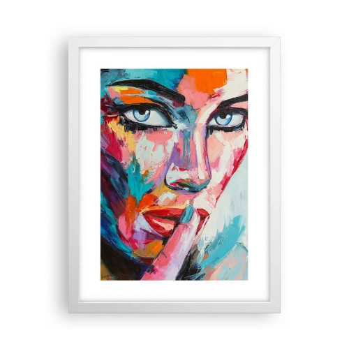 Plakát v bílém rámu - Naše první tajemství - 30x40 cm