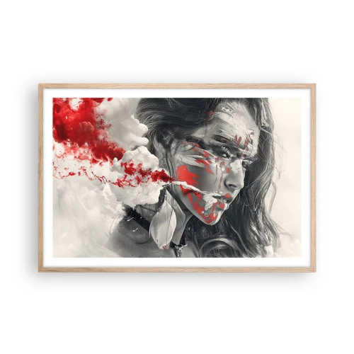 Plakát v rámu světlý dub - Ve spárech absurdity - 91x61 cm
