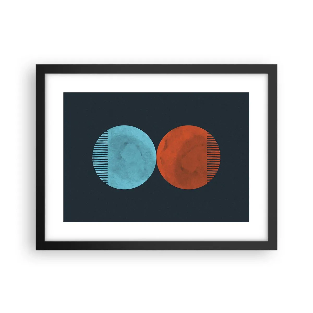 Plakát v černém rámu - Pouze geometrie? - 40x30 cm