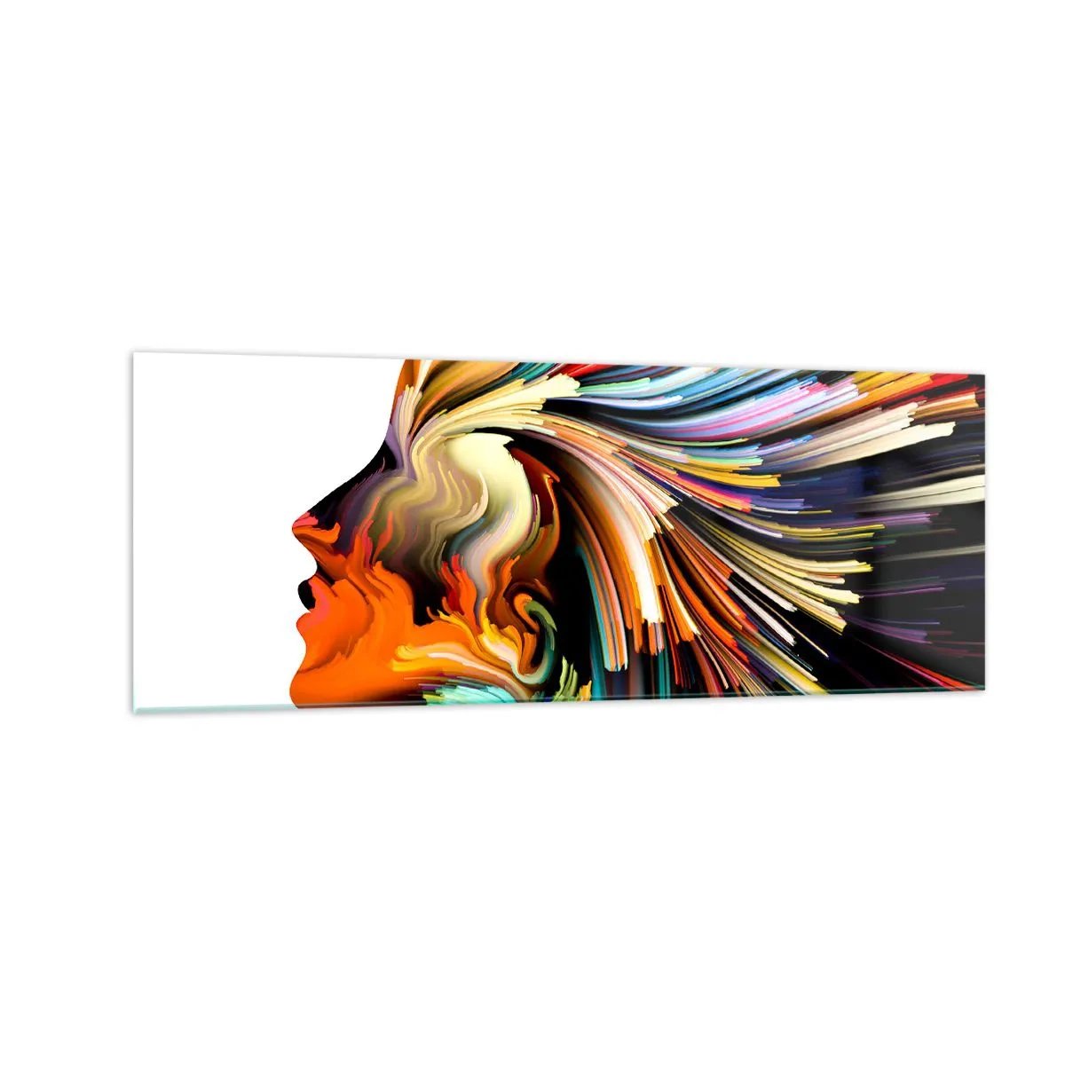 Obraz na skle - Exploze představivosti - 140x50 cm