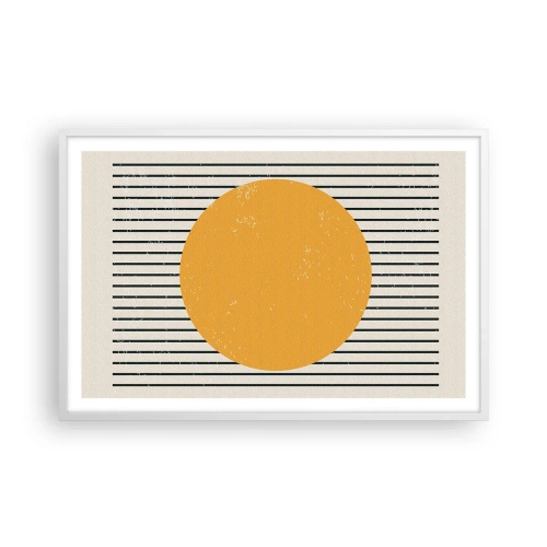 Plakát v bílém rámu - Síla jednoduchosti - 91x61 cm