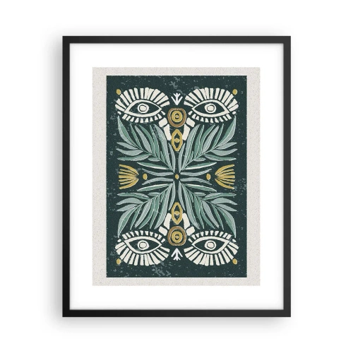 Plakát v černém rámu - Jako lidová vystřihovánka - 40x50 cm