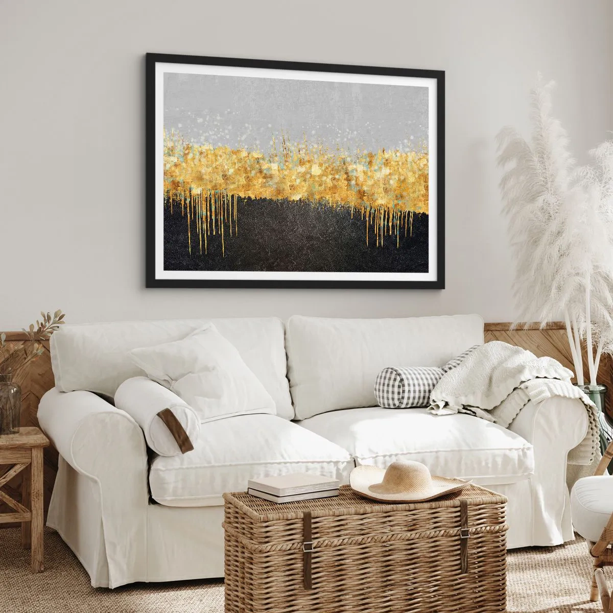 Plakát v černém rámu - Dovnitř a vzhůru - 50x40 cm